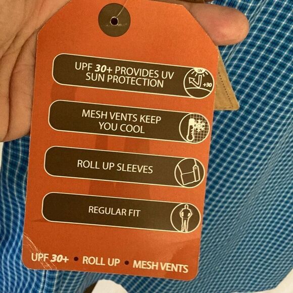 NWT Rugged Exposure Vented long Sleeve Shirt Men’s Medium UPF 30 Fishing Outdoor - Picture 10 of 11